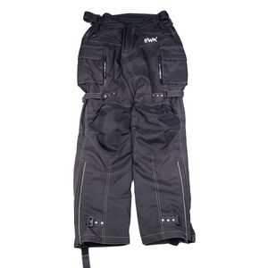 HWK Motorcycle Pants Mens Medium 32” Inseam Padded Riding Black Pockets